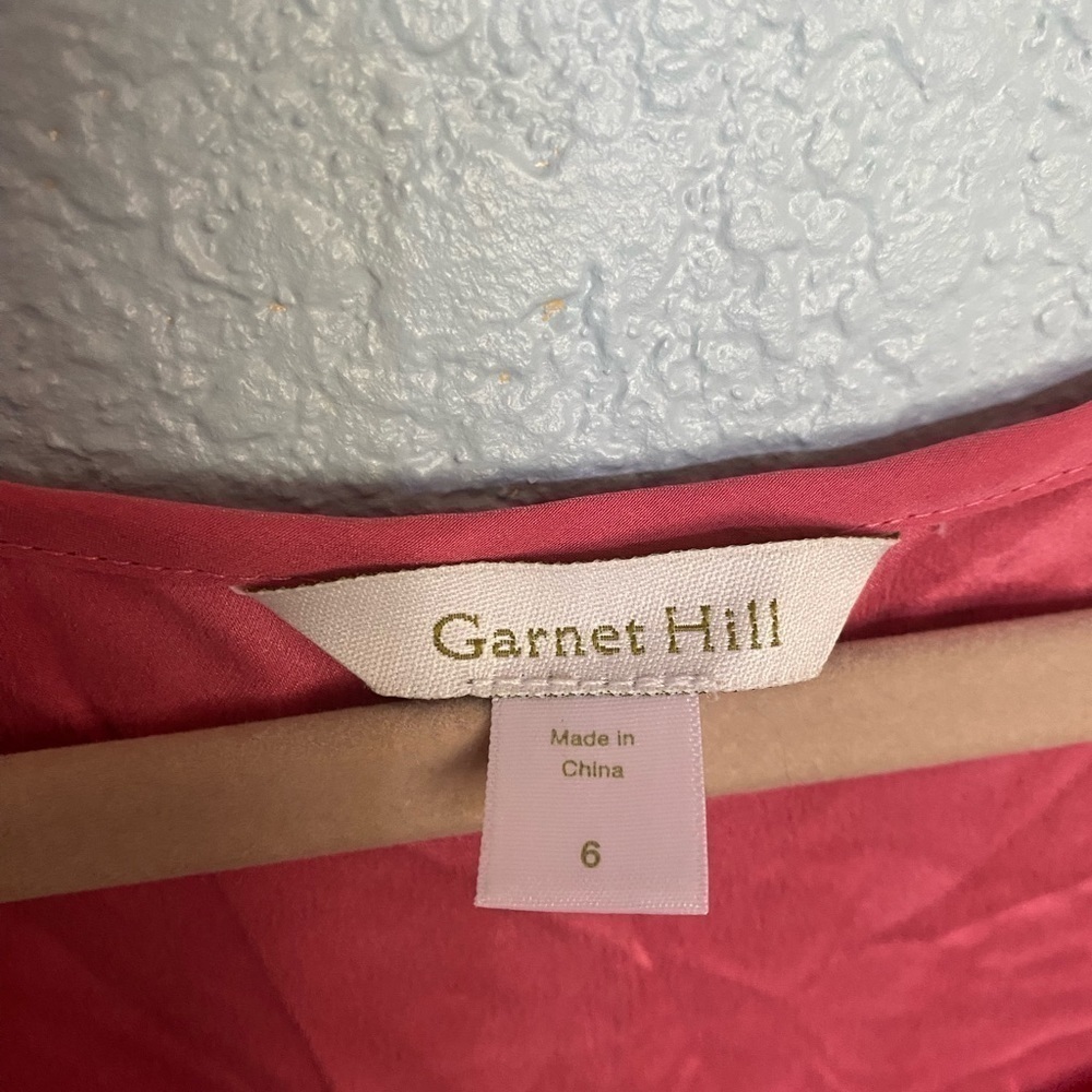 GARNET Hill tunic dress, size 6, 100 percent silk in rosé color - Picture 3 of 5